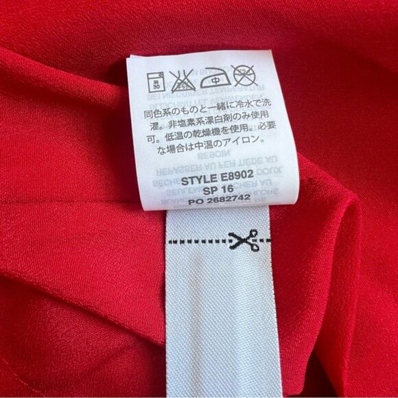 J.Crew Grommet Scalloped Sleeveless Shift Dress in Red - 8 - Picture 9 of 9